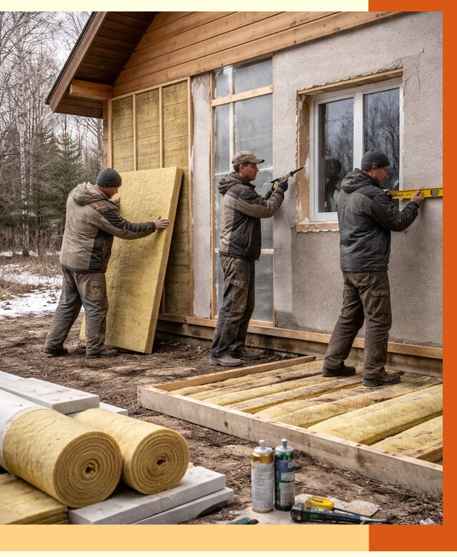 Утепление дачного дома в Челябинске от 4898 руб/м2 — недорого | ТепломастерЧлб